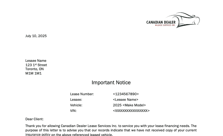 Image of sample insurance letter with reference number highlighted.